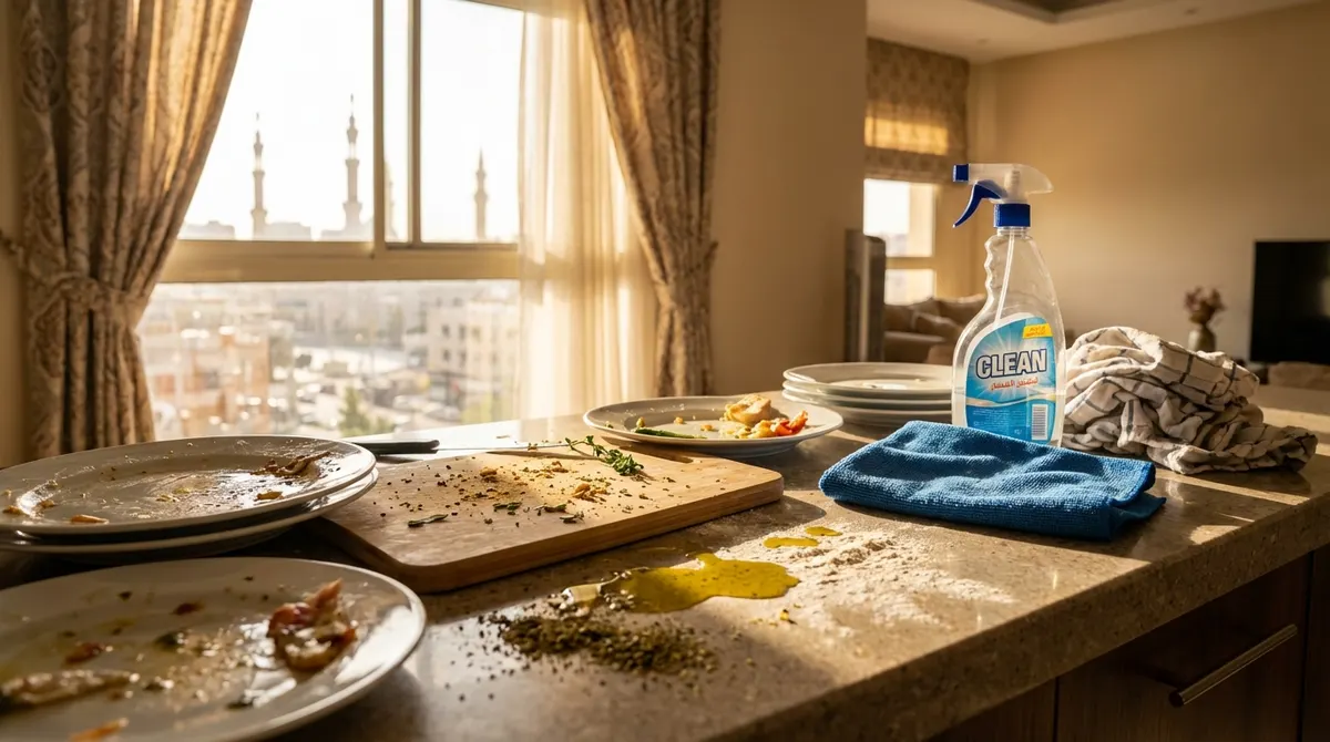 ترتيب المطبخ