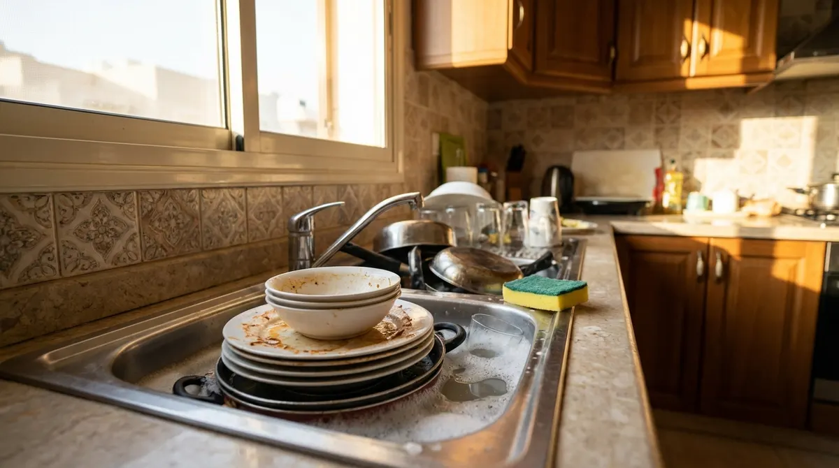 غسل الأطباق
