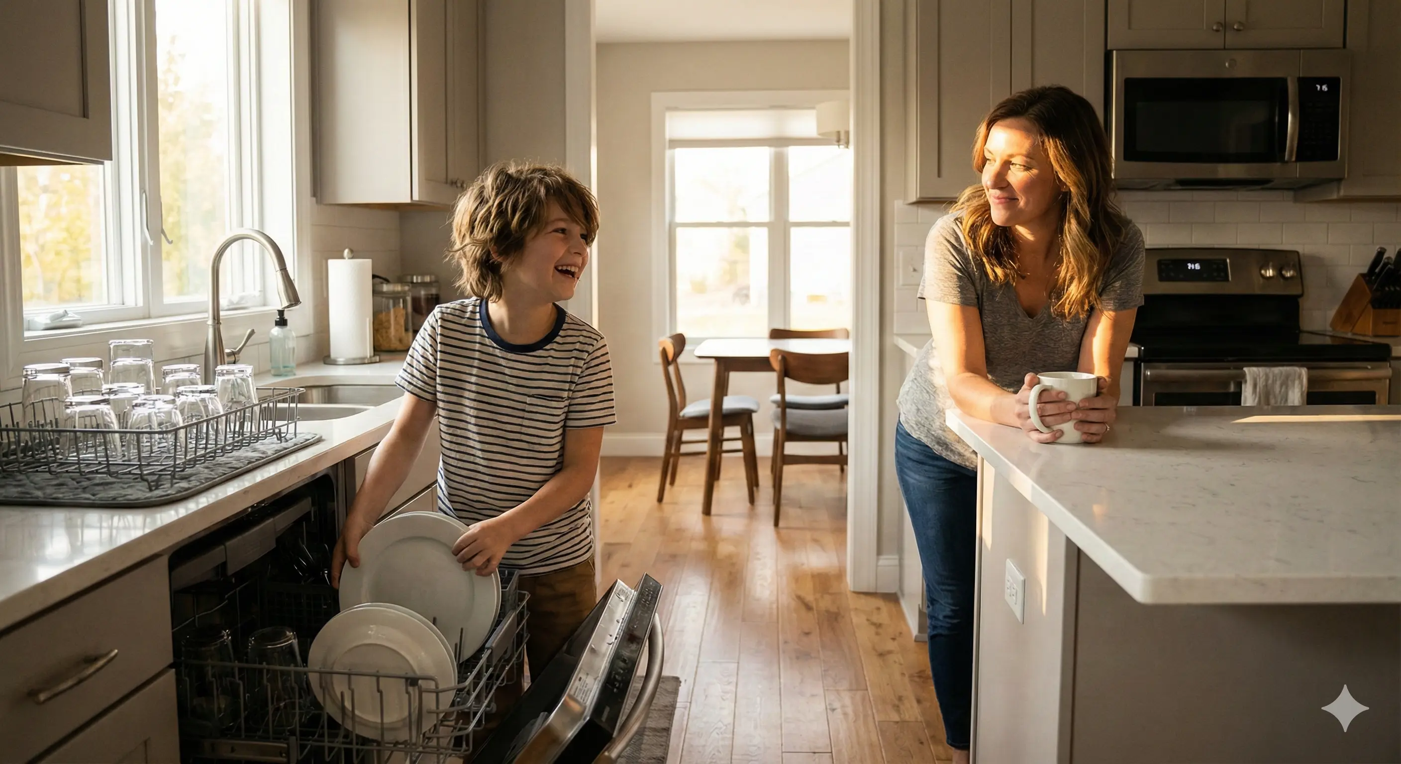 Kitchen dishwashing chore