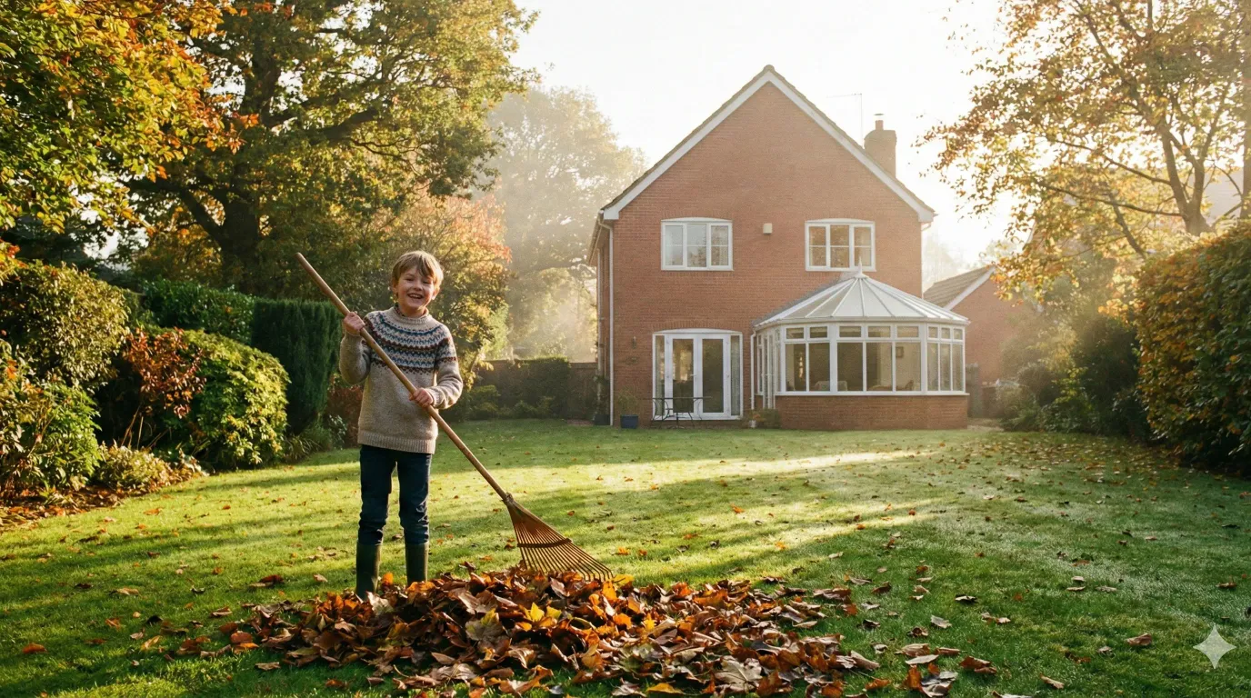 Leaf collection chore