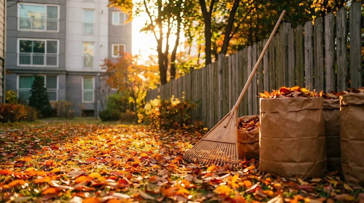 낙엽 쓸기