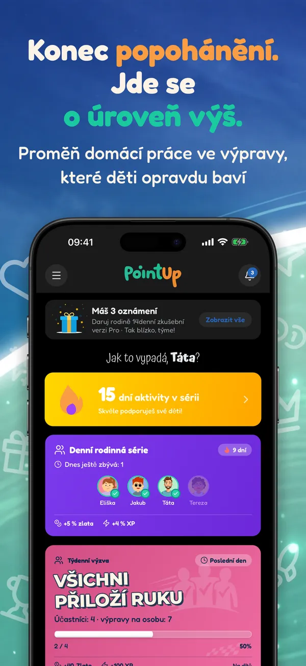 Konec popohánění. Jde se o úroveň výš. Proměň domácí práce ve výpravy, které děti opravdu baví