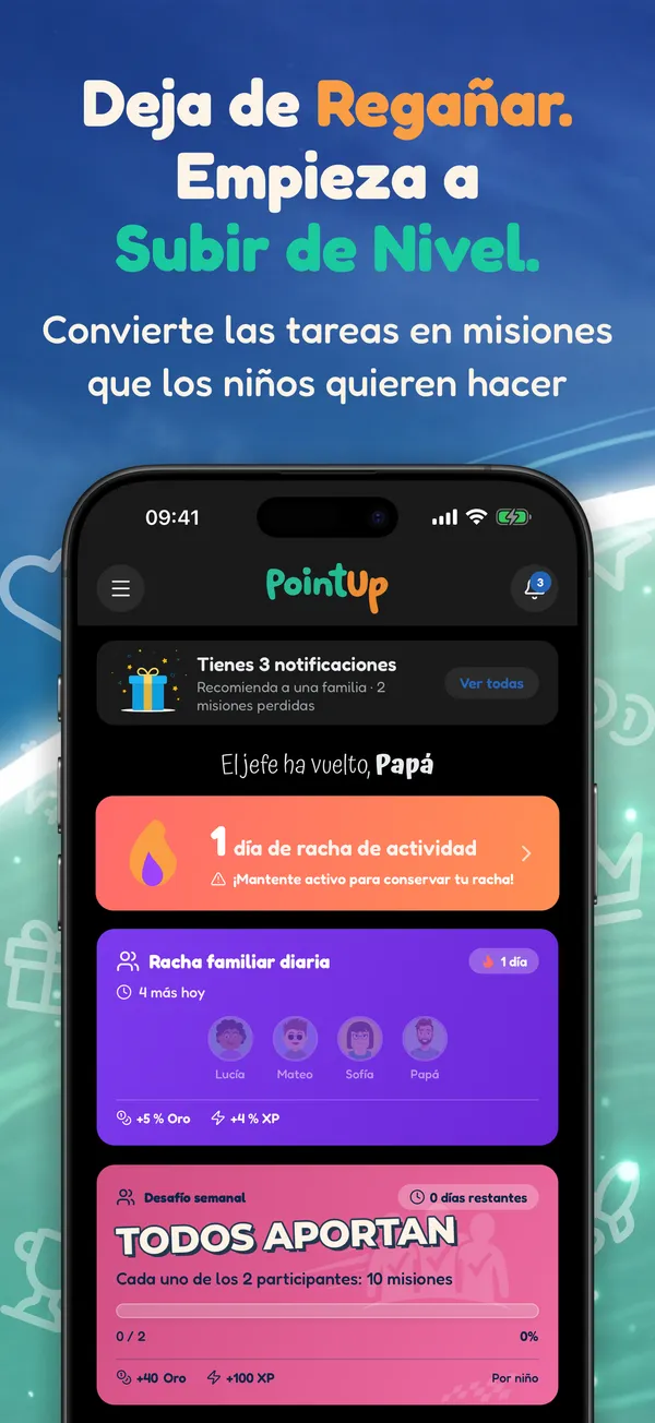 Deja de Regañar. Empieza a Subir de Nivel. Convierte las tareas en misiones que los niños quieren hacer