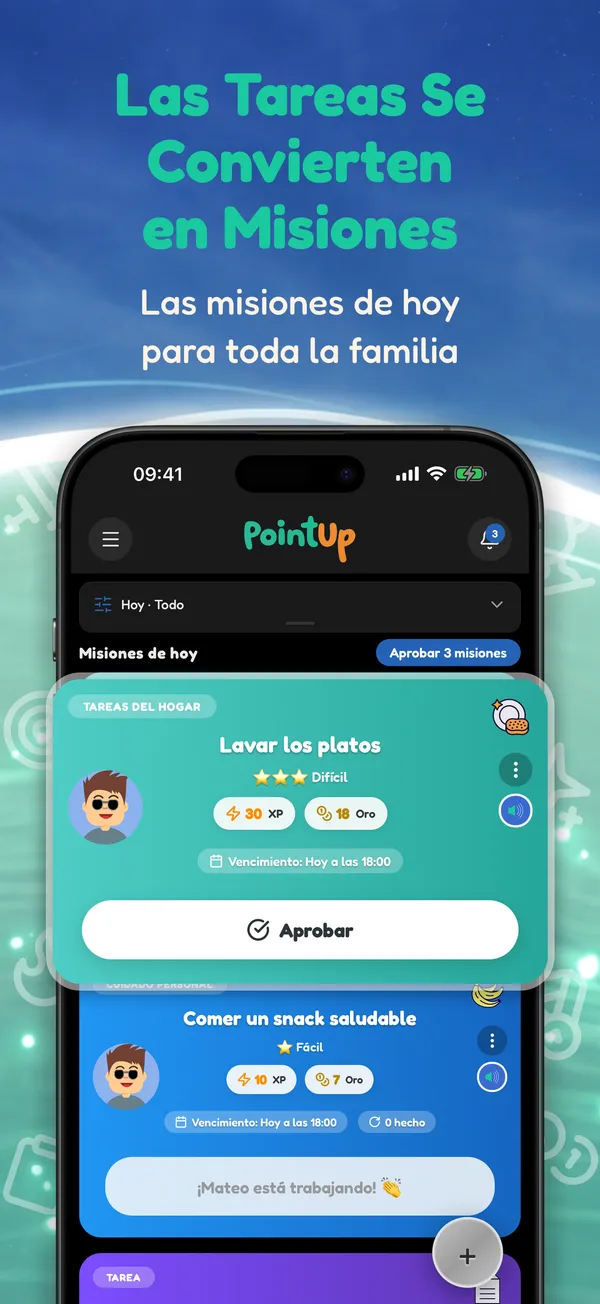 Las Tareas Se Convierten en Misiones. Las misiones de hoy para toda la familia